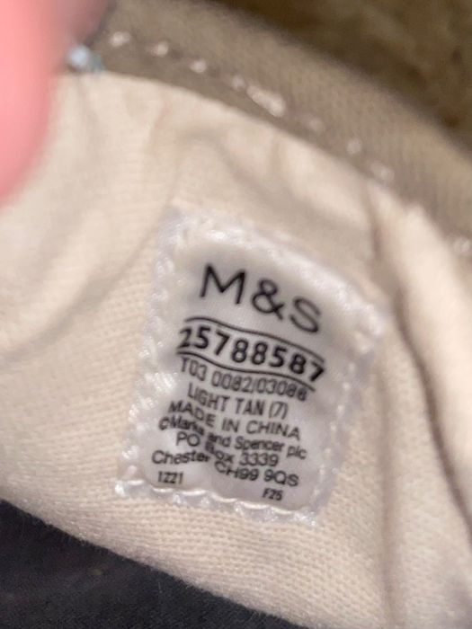 Кеди M&S;  Замшеві туфлі-човники marks and spencer; Slip-On; Сліпони