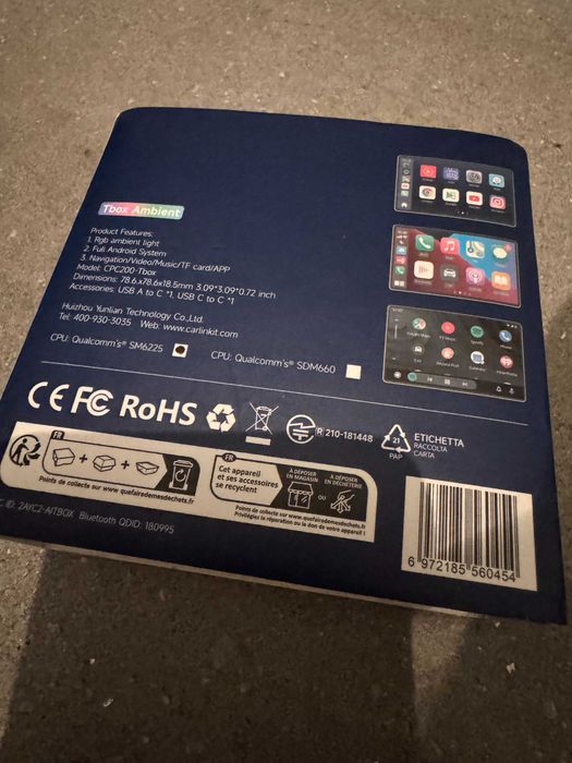 Box android + memórias