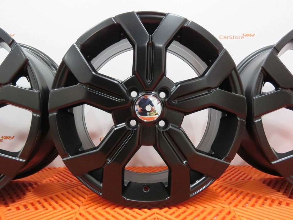 Jantes Look Dacia/Renault 16 x 6.5 et 40 4x100 Preto Matte
