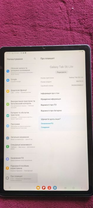 Планшет Samsung Tab S6 Lite