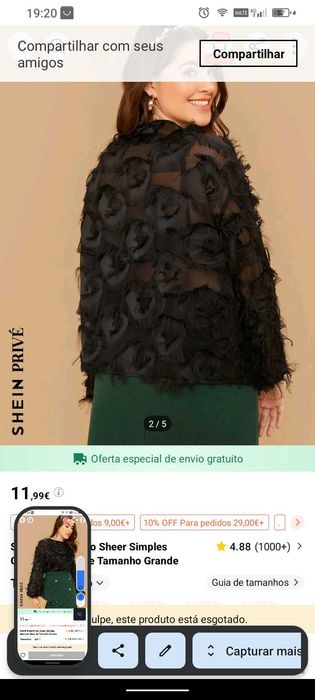 Roupa tamanhos grandes