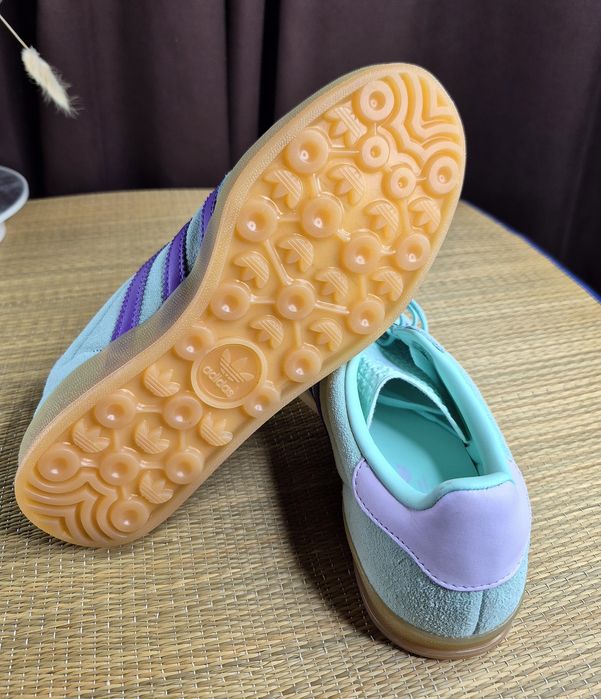 Оригінал 100% Жіночі кроссівки ADIDAS GAZELLE INDOOR W Mint(Розмір 38-24см)