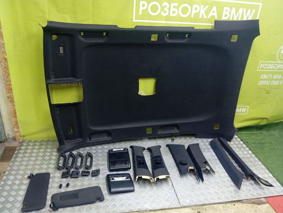 Потолок чорний BMW X5 E53 E70 без люка под панораму БМВ Х5 Е53 Черный