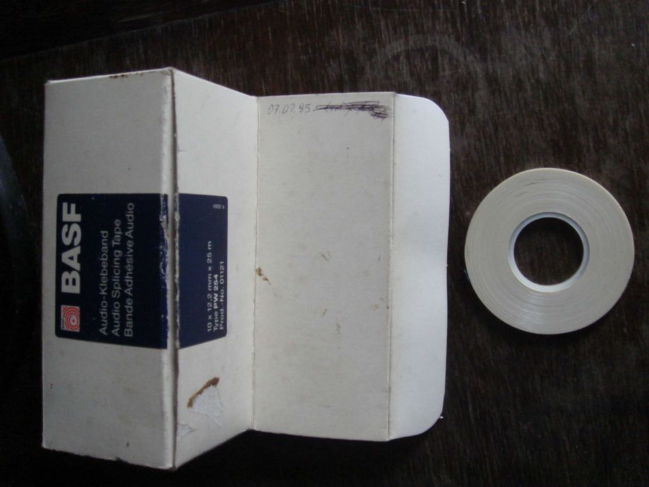 Basf taśma do naprawy kaset magnetofonowych i  rozbiegówek