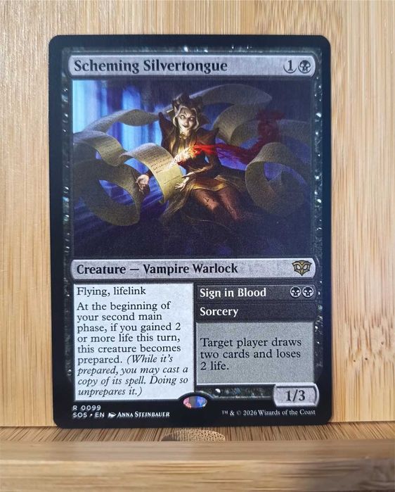 Magic MTG Scheming Silvertongue Rare Secrets of Strixhaven