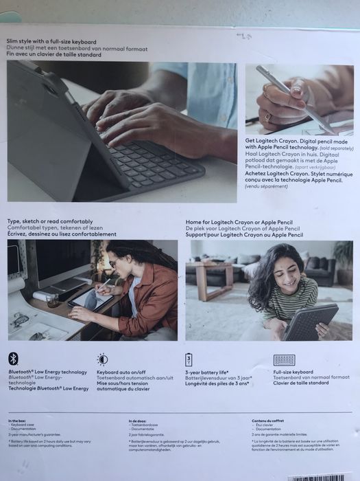 Чохол-клавіатура Logitech Slim Folio для iPad 10th Gen (10.9"). Практично новий!