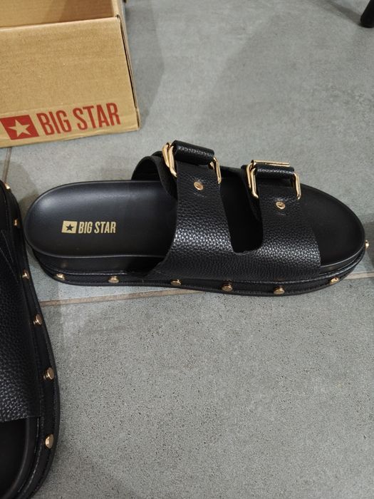 Nowe czarne klapki Big Star