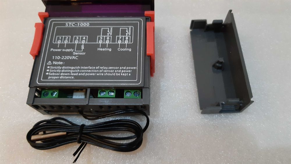 Controlador de temp. digital aquecimento refrigeração 220v - 12v - 24v