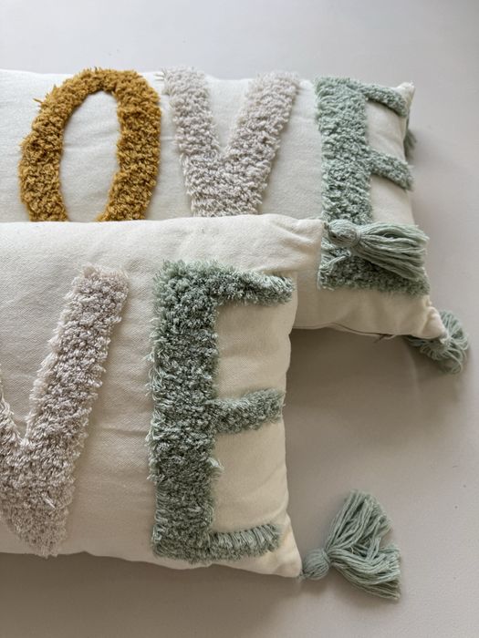 2 poduszki ozdobne komplet jak nowe