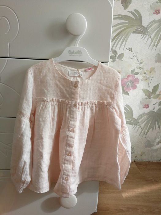 Сорочка блузка нарядна Рубашка нова на дівчинку 98 см Mango