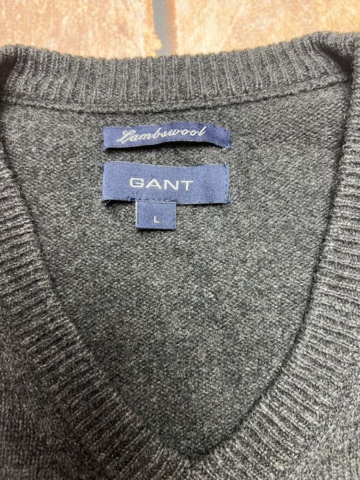 Sweter wełniany Gant w serek