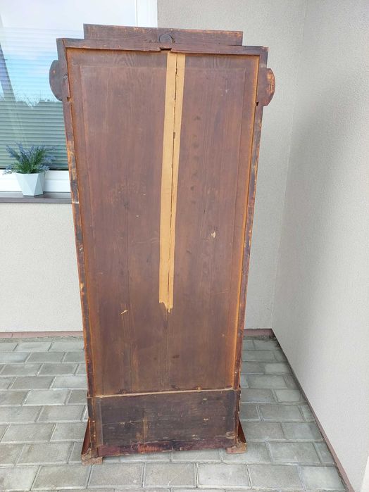 Stary słupek cylindryczny szafka biedermeier XIXw antyk F050