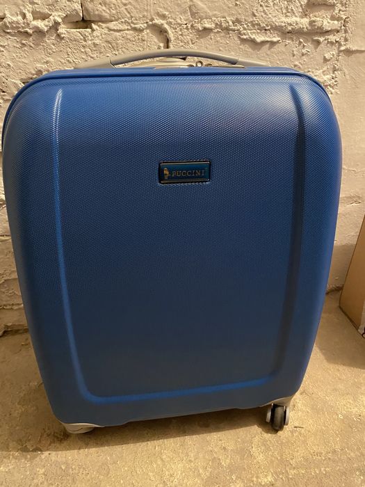 Walizka kabinowa Puccini twarda Barcelona niebieska