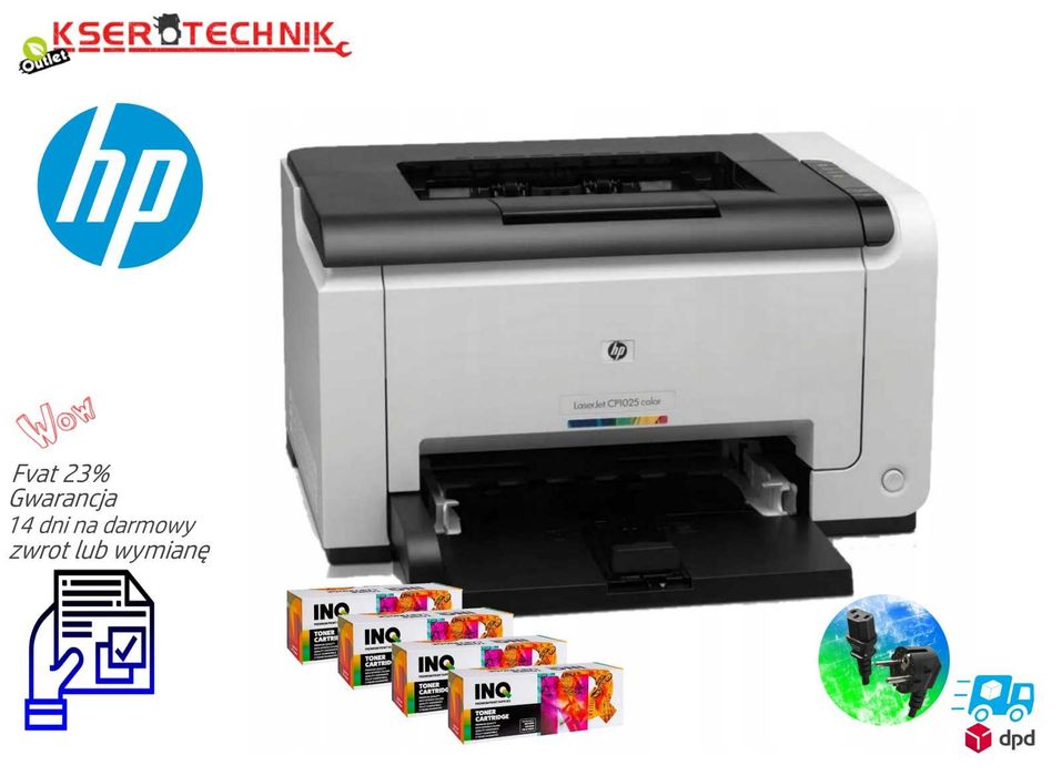 Drukarka laserowa (kolor) HP Color LaserJet CP1025 /Mała /Tanie Tonery
