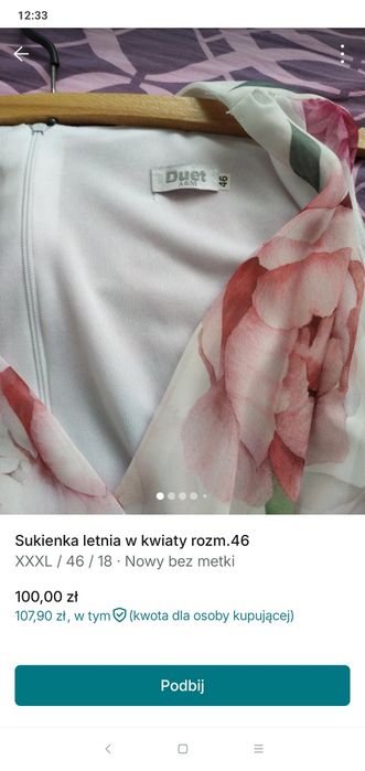 Sukienki damskie nie noszone