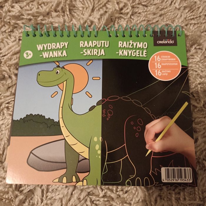 Kolorowanki z naklejkami i wydrapywanka