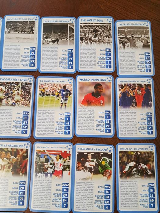 Колекційні картки, футбольні карточки відомих стадіонів, рекордів