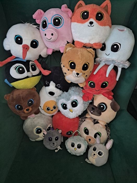 Zestaw maskotek z biedronki, używane