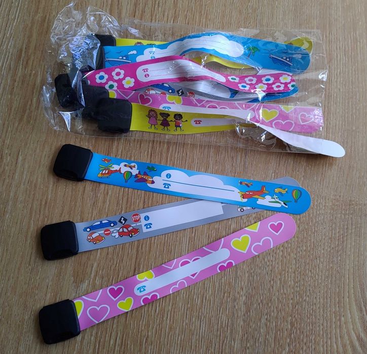 Conjunto de 10 pulseiras segurança para criança (NOVAS)