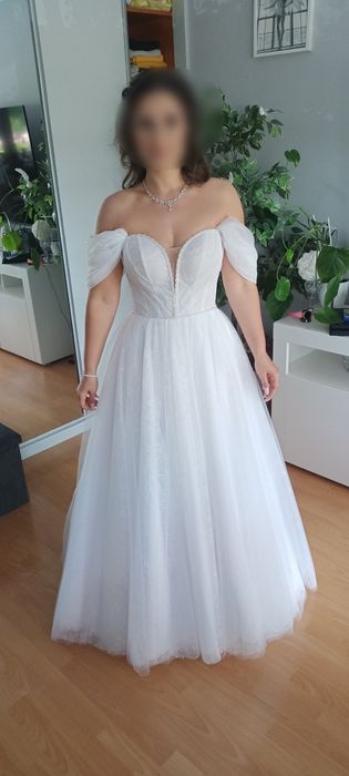 Suknia ślubna gorsetowa wesele biała Glamour ślub old man