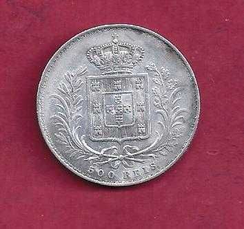 MONARQUIA    D. LUIS I   500    REIS 1870   PRATA