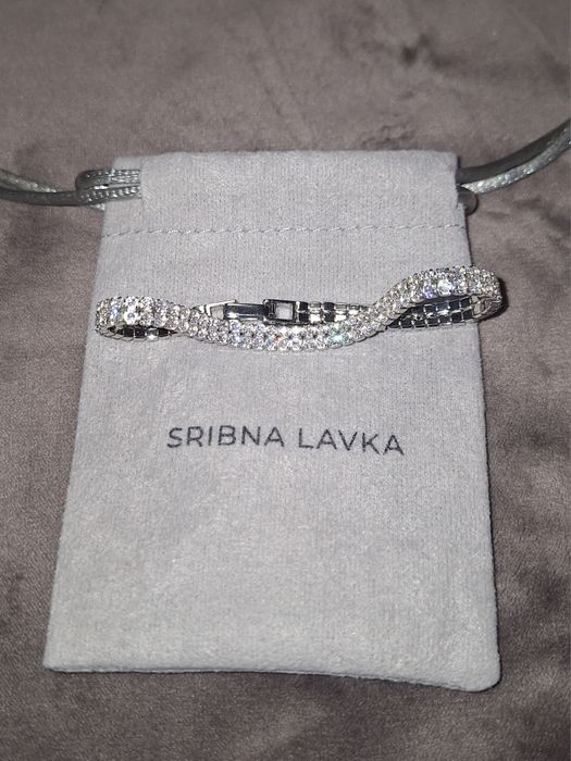 Браслет тенісний срібний з фіанітами 16 р.