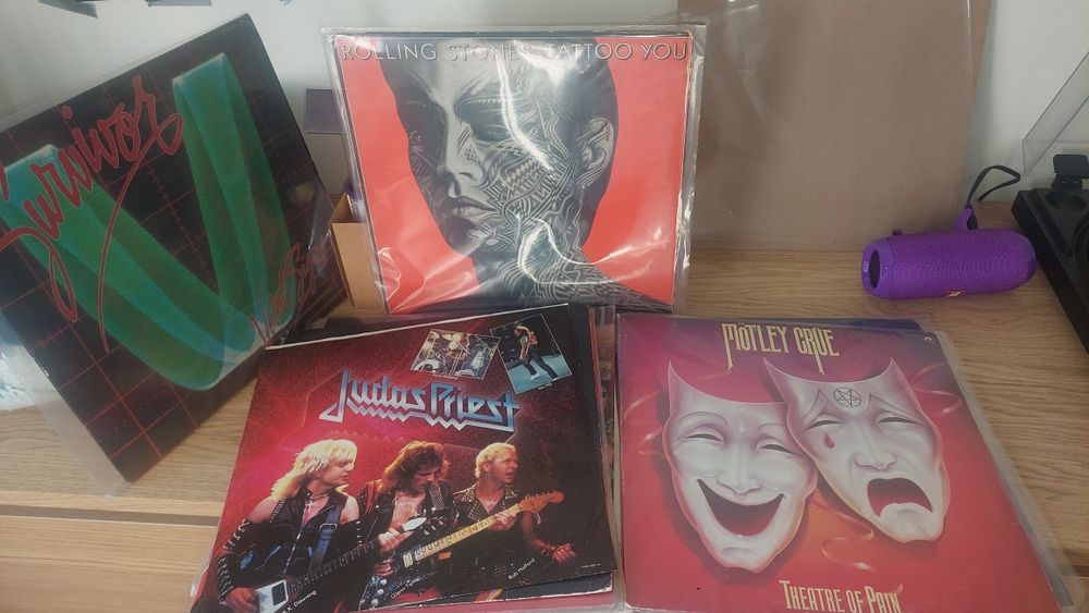 Bundle Vinils Rock Clássico – AC/DC, Motley Crue, Stones – Top Coleção