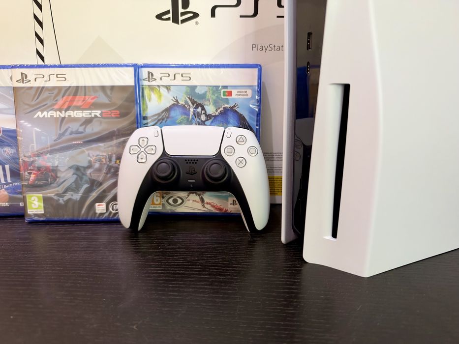 C/NOVA - Playstation 5 standard + 3 jogos ps5 + Fatura & Garantia