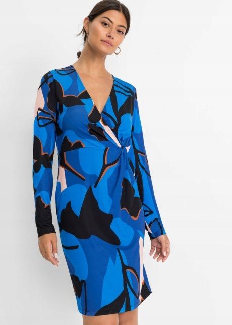 B.P.C sukienka kopertowa wzorzysta ^36/38