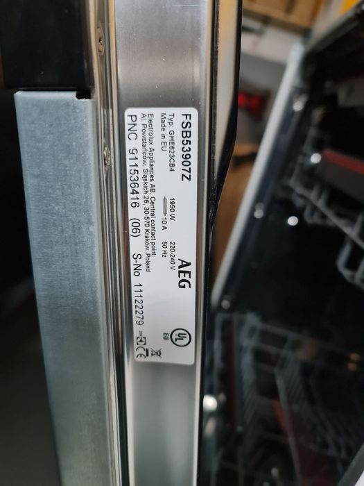 Maquina Lavar Loiça Encastre AEG FSB53907Z