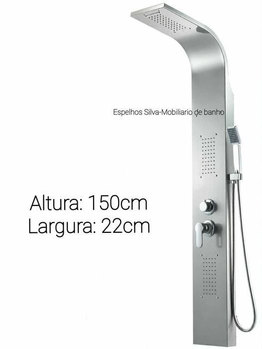 PROMOÇÃO-Coluna de Duche Aço INOX - Hidromassagem/Casa de banho/WC