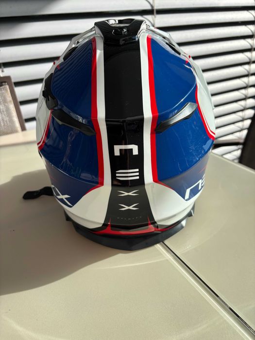 Capacete Nexx XD1 Voyager Branco/ Azul/ Vermelho Tamanho L