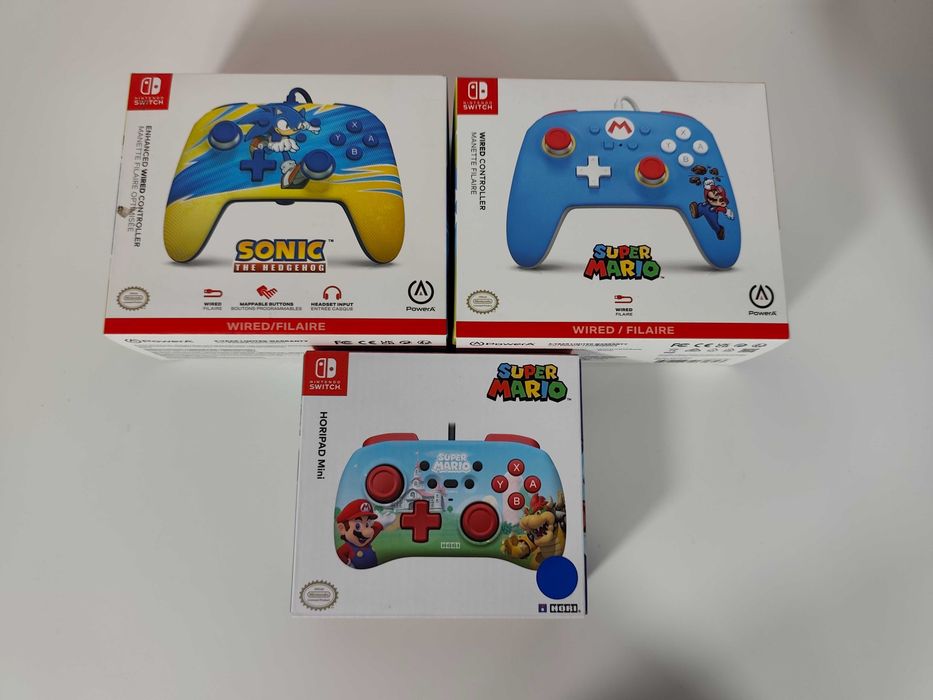 Comandos Nintendo Switch - Mario e Sonic - Selados