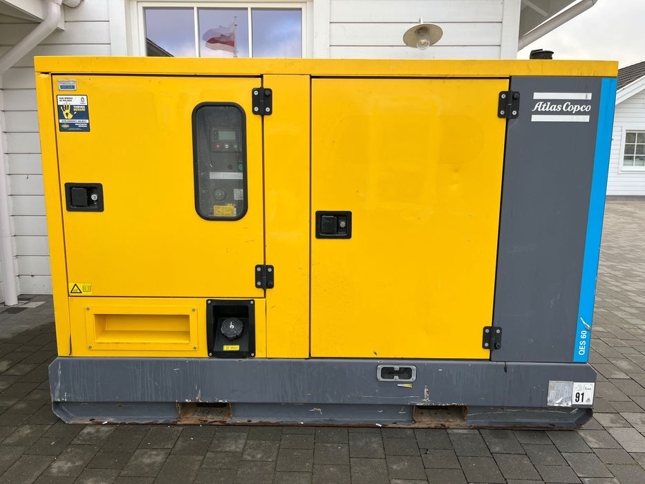 Agregat prądotwórczy Atlas Copco QES 60 2018r uszkodzony silnik