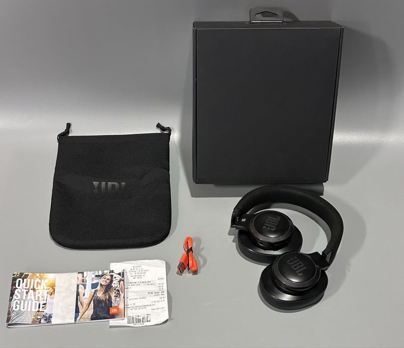 Słuchawki nauszne JBL Live 660NC Czarny idealne Komplet Gwarancja