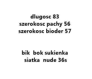 sportowa siateczka bik bok sukienka nude s m