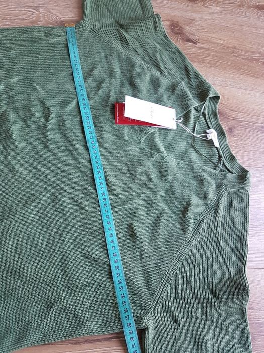 48 4XL s.Oliver red label sweter damski z dzianiny comfort zielony