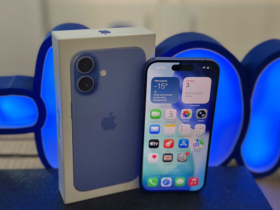 Smartfon APPLE iPhone 16 5G 128GB 6.1" Ultramaryna / RATY