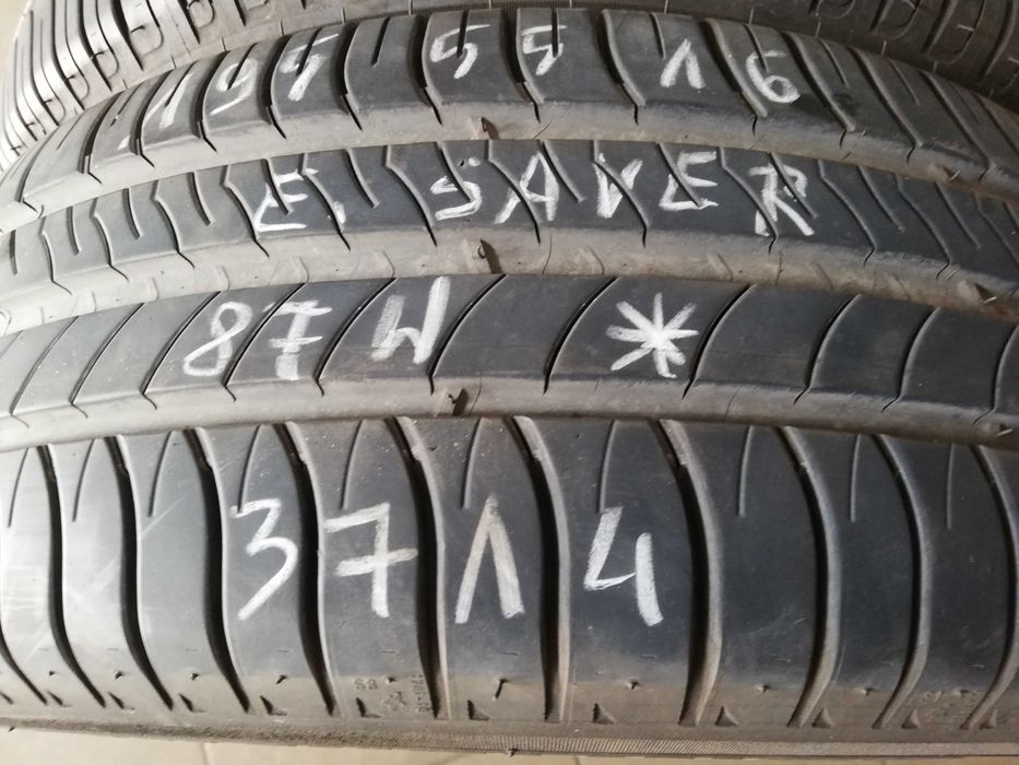 opony 195/55-16 87H  Michelin Energy Saver + w super stanie