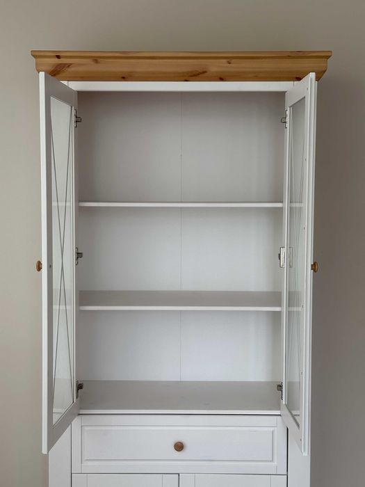 Biała witryna sosnowa | outlet, otarcia, ubicia, taniej o 2200 zł !