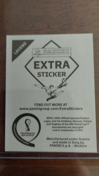 Cromos Extra Sticker Legend / Rookie Qatar 2022 - Made in Modena