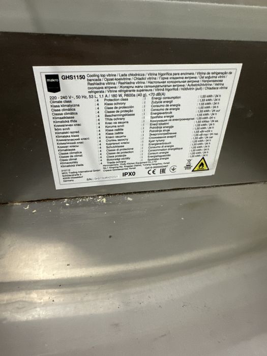 Vitrine Frigorifica com iluminacao