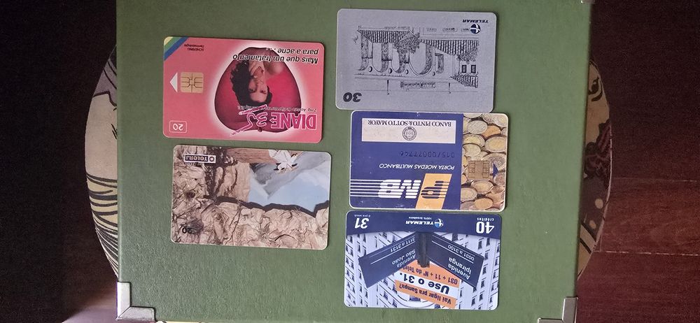 Cartões  telefonicos antigos