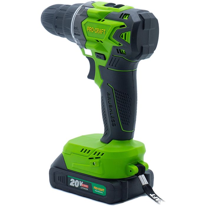 Аккумуляторный шуруповерт Procraft PA20BL (1 АКБ 20В 2Ач и ЗУ)