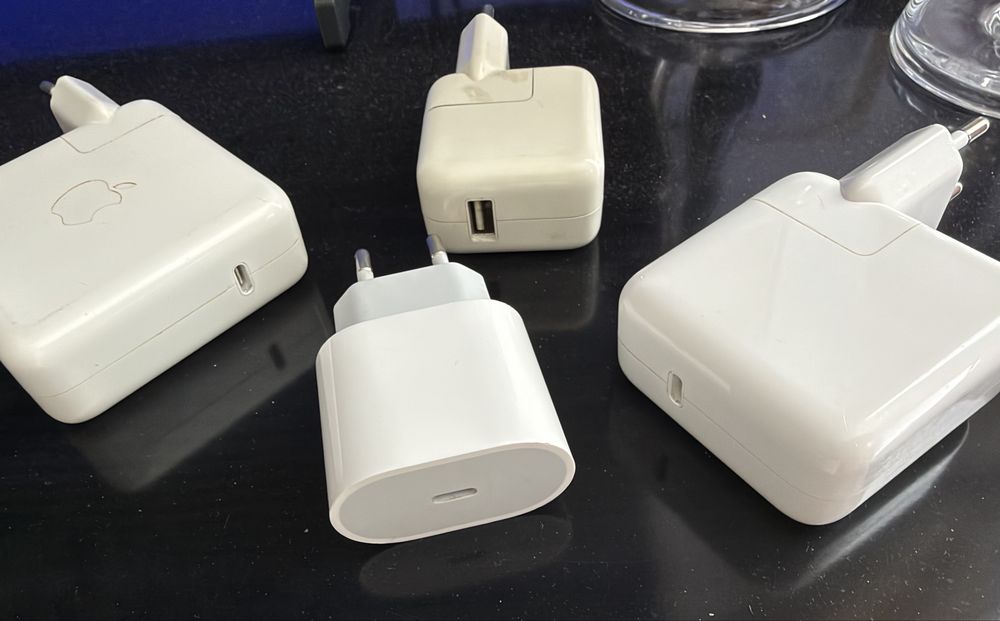 Carregador de iphone original e 1 samsung fast