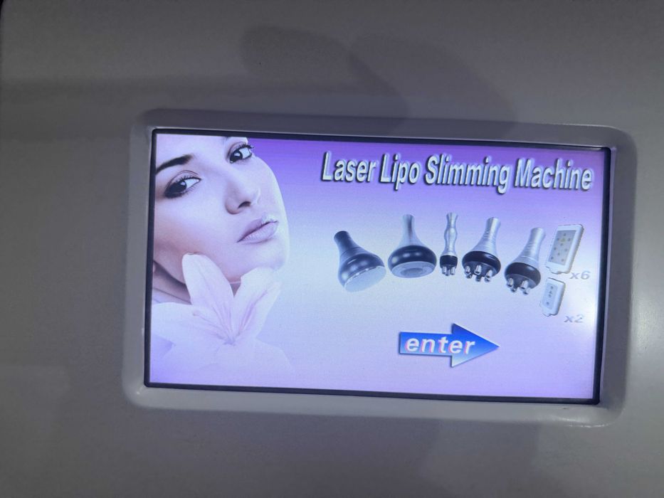 Equipamento Multifunções Lipolaser, Vácuo, Radiofrequência e cavitação