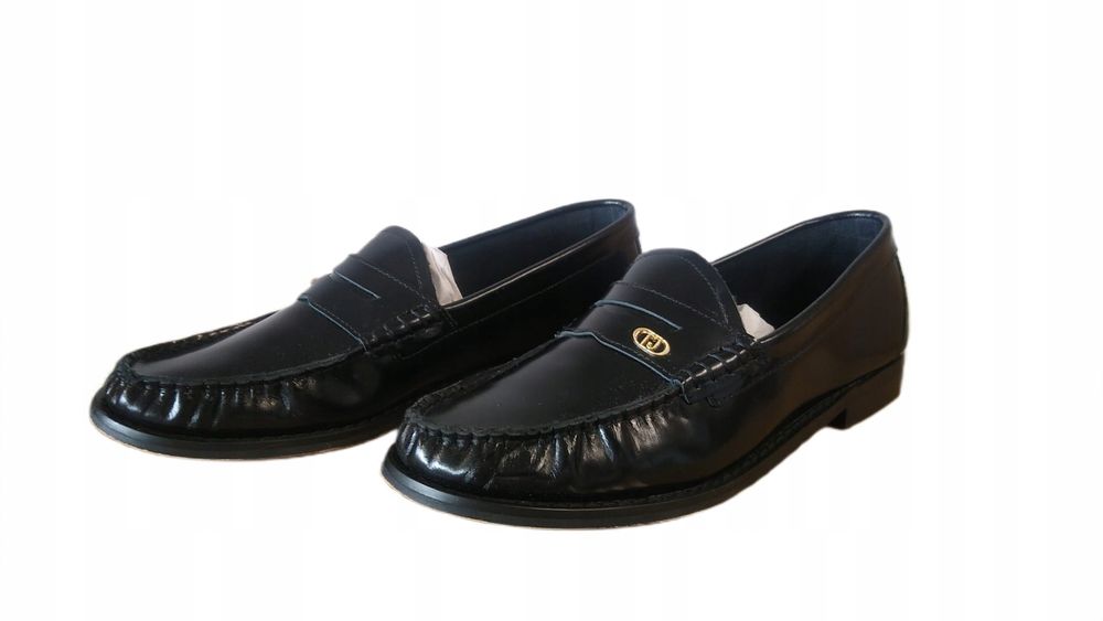 Liu Jo 38 Buty Damskie Czarne Skórzane Loafersy Półbuty Moci T1591