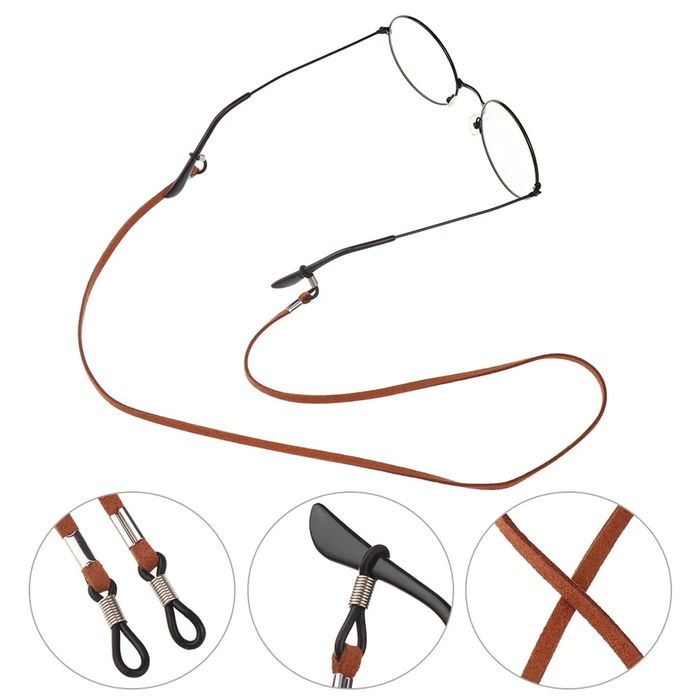 Fio cordao fita segura oculos rayban em couro macio