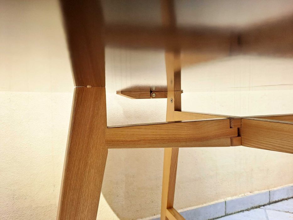 MESA HABITAT vintage tampo laminado rebatível