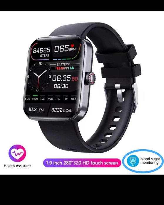 Глюкометр ELEGANT. Смарт годинник. Рівень цукру в крові. Ар.тиск. IP67